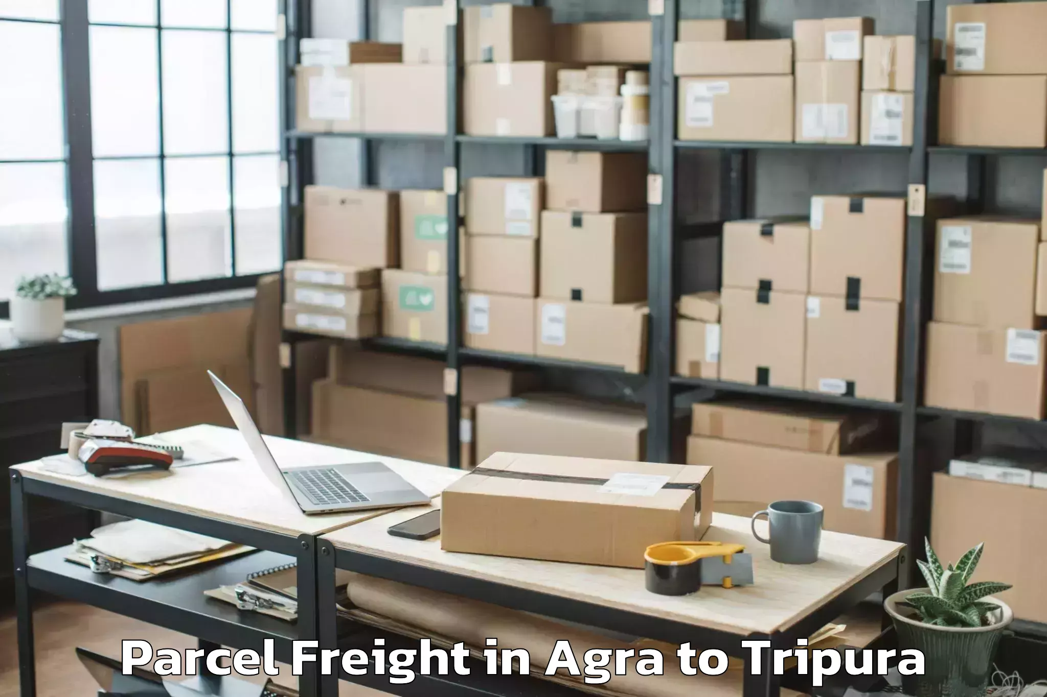 Book Agra to Bishalgarh Parcel Freight Online